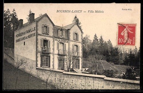 Old postcard bourbon lancy - old,