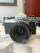Nikon FE SLR Film Camera Ai Nikkor 50mm f2 - all working.