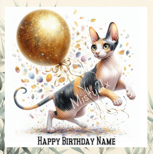 Personalised hairless cat - hairless,