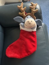Disney Eeyore Plush Xmas Stocking  . New Without Tags.