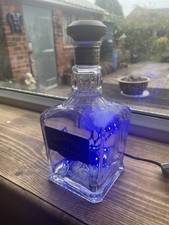 Jack Daniel’s Bottle Lamp - Blue Led Lights.