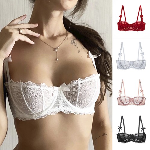 Womens sexy mesh sheer bra - mesh,