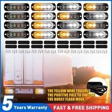 16PCS LED Amber White Recovery