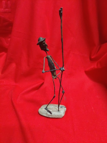 Metal wire man - metal,