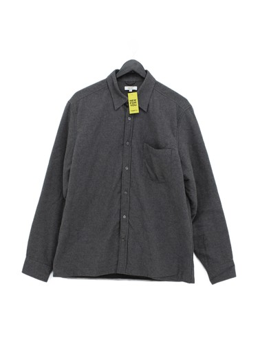 Reiss men shirt grey 100 - men's, 100%