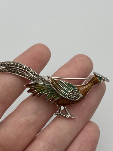 Bjl enamel marcasite pheasant - bjl,