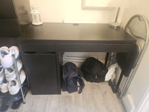 Ikea black computer desk - ikea,