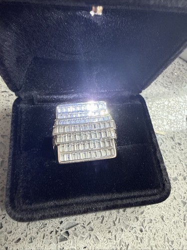 Silver sim diamond pinkie ring - diamond,