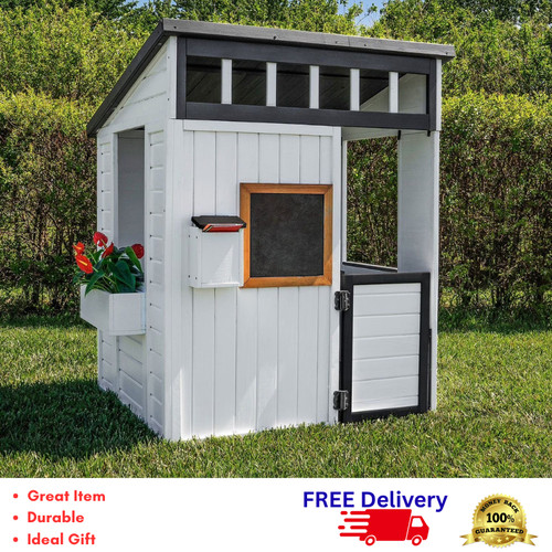 Wooden outdoor playhouse kids - outdoor,