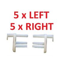 5 x Pairs Seitz Dometic Flyscreen / Caravan Window Blind End Clips 5 L/H & 5 R/H