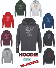 City of Liverpool printed Liver Bird Liverpool Unisex Hoodie S - XXXXXL