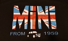 Hoodie Retro Union Jack Classic Mini Cooper Car Design UK Stock Free P&P