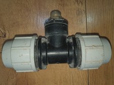 Plasson Equal Tee 32mm MDPE Pipe Fitting Up to 16 Bar USED