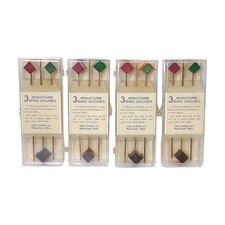 Miniature Bird Houses Stake