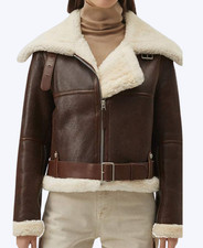 New Womens Shearling Jacket