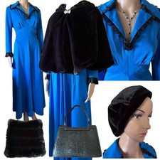 40s Vintage Blue ‘Holiday inn’ Style Outfit - Accessories- Used