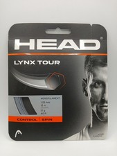 Head Lynx Tour Tennis String Set 17G /1.25mm-Grey- New  With  Original Packging 