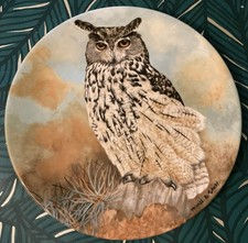 Gorgeous Coalport Fine Bone China Eagle Owl LE Plate By Michael B Sawdy🦉