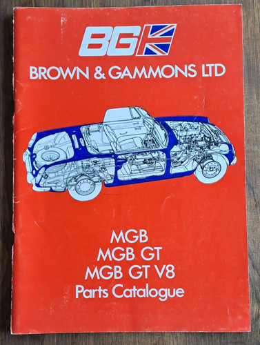 Mgb parts catalogue - mg, gt