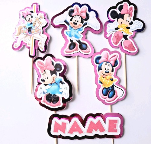 Minnie mouse cupcake toppers - minnie,