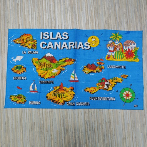 Vintage tea towel - tea, islas