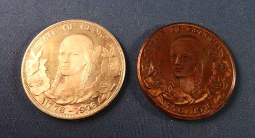 Sterling bronze medal - &,