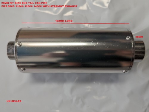 28mm round exhaust pipe - round, end