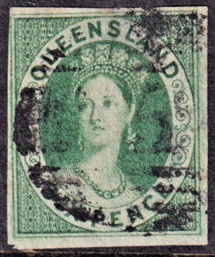 Qld 6d green chalon - qld,