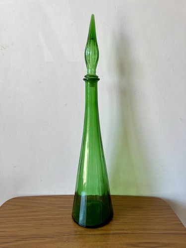 Vintage mcm empoli green glass - vintage,