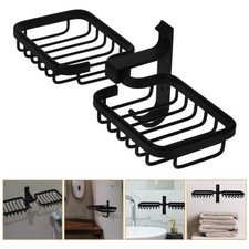  Aluminum Soap Shelf Vintage Basket Wall Mounted Dispenser Bathroom