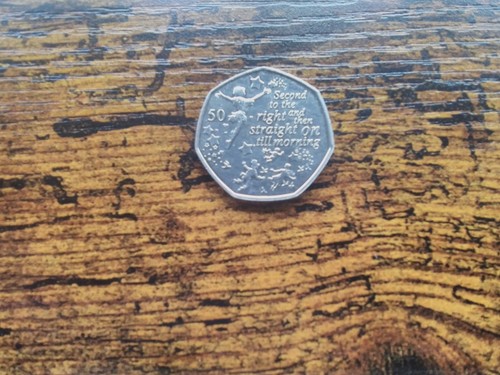 Peter pan piece coin - peter,