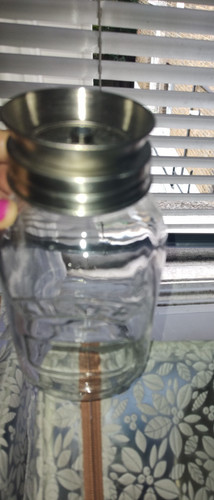 Kilner jar with - pieces, lid