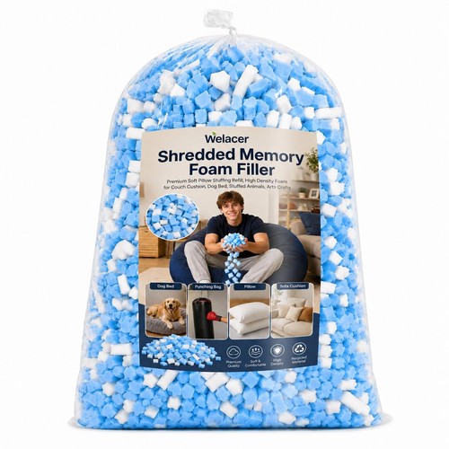 Blue white shredded memory - blue,