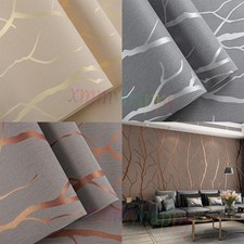 3D Damask Grey Silver Wave Stripe Embossed Textured Wallpaper Roll·Wall Covering