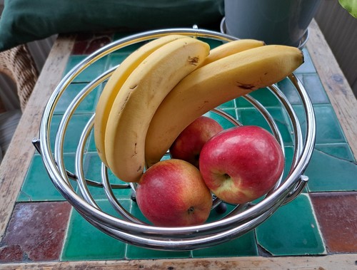 Fruit bowl heavy stainless - heavy,