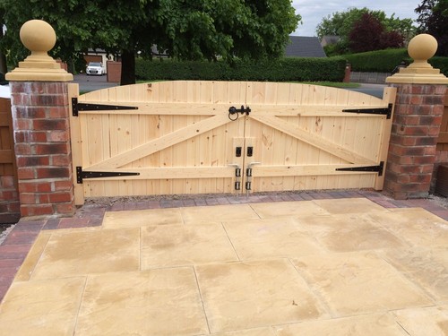 Wooden driveway gates - wooden, gates!