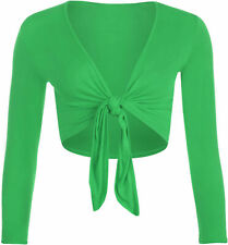 Womens Tie Up Crop Shrug Wrap