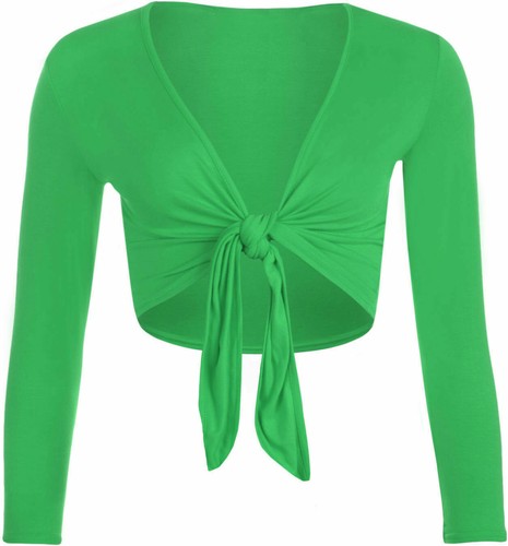 Womens tie crop - crop, shrug
