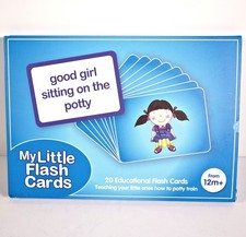 My Little Flash Cards: 20x Potty Training Cards Complete Used VGC