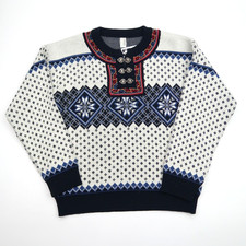 Vintage Norwegian Clasp Sweater winter SZ 10-12 (V1702)