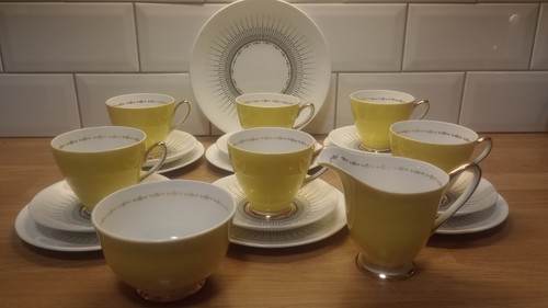 Vintage windsor zodiac tea set - tea,