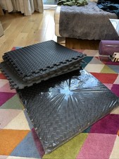 Cannons UK Gym Multi Purpose Jigsaw Mats, 60x60cm, 11mm Thick, Used, 44 Mats