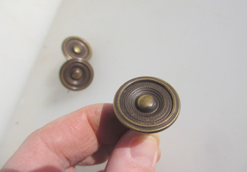 Victorian brass cabinet - brass, knob