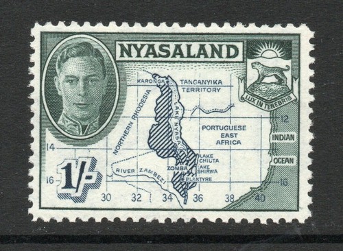 Nyasaland 1945 indigo - nyasaland,