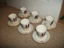 6x LOMONOSOV RUSSIAN PORCELAIN