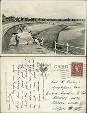 Ardrossan South Beach Sands Real Photo RP B9465 Valentines1955 Cancel