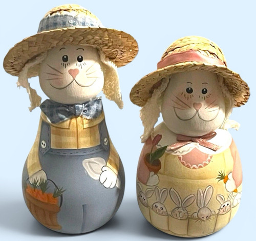 Hand painted gourd - gourd, bunny