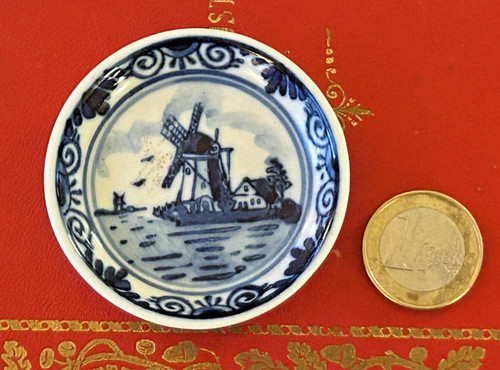 Vintage delft painted blue - delft,