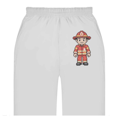 Fireman pixel art - pixel, adult