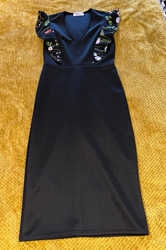 Club london black neck - black, v-neck